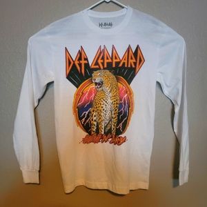 Def Leppard High N Dry Shirt Men's Size Medium Long Sleeve